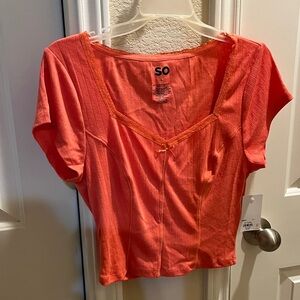 SO Women's Coral Short Sleeve Tee